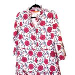 Tuckernuck Oliphant Ruffle Collar Bell Maxi Dress in Poppy Raspberry Photo 2