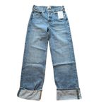 Etica‎ Stanton High Rise Relaxed Cuff Jeans Atwood Light Wash Womens Size 26 Blue Photo 3