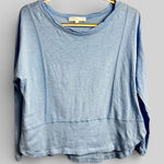 Adyson Parker  light blue boxy ladies top structured size medium cotton Photo 0