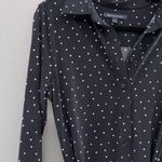 Brooks Brothers  Womens Star Print Shirt Dress Button Down Navy White Sz … Photo 4