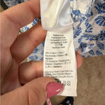 J.Crew NWT Scoop Neck Blue White Shell Long Sleeve Puff Popover Tiered Dress 18 Photo 8