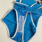 Wild Fable Blue High Leg One Piece Swim Suit Women’s Size XXS NWT Bathing Suit Photo 4