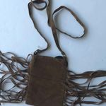 Faux Suede Leather Fringed Crossbody Bag Festival Cellphone Holder Trave… Photo 7