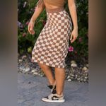 Roolee  checkered midi skirt Photo 3