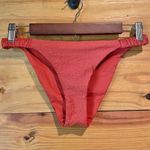 l*space Leonie Bikini Bottoms in Orange Metallic Textured Small NWT Photo 0