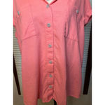 Isabel XXL Pink Short Sleeved Button Down Shirt Photo 5