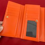 MCM  tri fold‎ wallet with bow, orange Photo 6