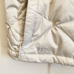 The North Face  550 White Quilted Zip up Vest Small Photo 3