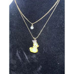 Betsey Johnson Vintage Dollhouse Rubber Ducky Duck Earrings And Necklace RARE Photo 10