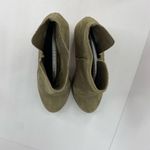 Urban Outfitters Maude Suede Ankle Boots Block Heel Bootie size 7 Tan Taupe Photo 4