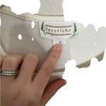 Love Riche  Cream White Puff Sleeve Ribbed Long Sleeve Top Small Photo 3