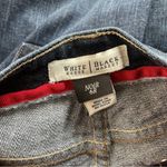 White House | Black Market White House Black‎ Market Noir Flare Leg Rose Embroidered Jeans Size 6R Photo 7