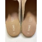 Toms Nova Espadrille Mules Women's Size 10 Slip On Gold Metallic Loafer Canvas Photo 2