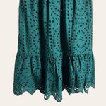 Lilly Pulitzer  Lexalyn Hosta Green Moroccan Eyelet Ruffled Mini Dress Size 2 Photo 8