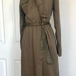 Badgley Mischka  Green Trench Coat Photo 2