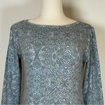 Before + Again Midweight Butterknit Sweater Tunic USA Made Women’s Size XS Blue Photo 1