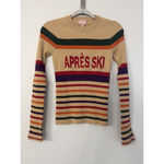 Show Me Your Mumu Slopes Designer Sweater in Apres Ski Stripe Medium NWT $118 Photo 1
