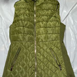 Ci Sono  Los Angeles Outerwear Small Green Full Zip Up Sherpa Lined Vest Jacket Photo 0