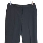 Nicole Miller  New Black Career Pants Flat Front Classic Trousers Women's Size 6 Photo 3