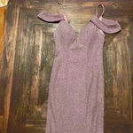 Lucci Lu  28027 Prom Bridesmaids Mermaid Dress Gown Lavender Glitter Size 4 $298 Photo 2
