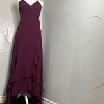 Lulus Deep Wine Maxi Dress – Open Back Elegance . Photo 6