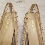 Cult Gaia ππ Kenny Pump Mule ~ Pointed Toe Basket Weave Leather Sand EU 41 NWT Photo 10