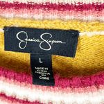 Jessica Simpson  Rai Striped Crewneck Long Sleeves Sweater, Size Large Photo 2