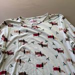 Dog Print Christmas Nightgown White Size XL Photo 3