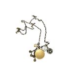 J.Crew golden long chain necklace with charm pendants Gold Photo 3