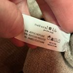 Natural Life  Peace Sign Sweater Gray Knit Pullover Sweater Photo 2