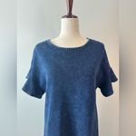 Anthropologie Saturday Sunday Odette Ruffle Sleeve Mini Dress Indigo Size XS Photo 3