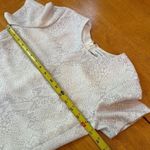 Babaton Aritzia Short Mini Lined Pearl Dress Short Sleeve Gray Print, Size XS S Photo 8