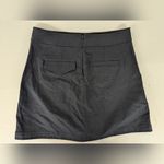 ALC Frank A.L.C mini skirt sz8 pleated solid black preppy gold hardware high rise Photo 3