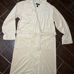 Ralph Lauren Lauren  beige embroidered robe sz small Photo 0
