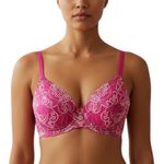 Victoria's Secret Victoria’s Secret Bra Womens 34C Pink White Underwire Sexy Lace Barbie Coquette Photo 0