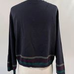 Tommy Hilfiger New  Striped Hem Cropped Cardigan 3/4 Sleeve Sweater Navy Photo 8