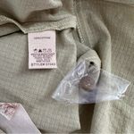 Hem & Thread  Sage Green Lightweight Cropped Romper size Small 100% Cotton NWT Photo 9