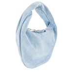 Flattered Alva Mini Bag in Suede Blue New Womens Handbag Clutch Purse Photo 2