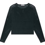 Maje  Mufina Open Knit Sweater, Black sz 1 New With Tags Photo 1