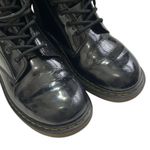 Dr. Martens 1460 Patent Leather Boots Women's Size 6 Black Zip Lace Up Combat Photo 4