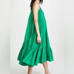 NWT Rhode M Lea Cotton Midi Dress in Kelly Green Size M Photo 1