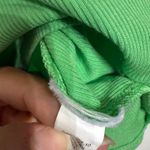 Athleta Green Signature Rib Square Neck Crop Tank Sz M Photo 6