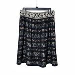 Floreat Anthropologie Charente Lace Overlay Skirt 6 Black Photo 1