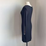 Philosophy Knit Dress Womens Sz Medium Black Long Sleeve Classic Photo 3