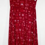 LuLaRoe  Red Camera Printed Novelty A-Line Skirt Women's Size X-Small XS Photo 0