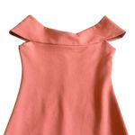 Dress the Population Claudette Bodycon Dress Knee Length Coral Stretch Small Photo 4