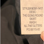 NEW MOTHER The Going Round Gold Sequin Sparkle Midi Zip Skirt Party Glam Holiday Size XS Photo 8