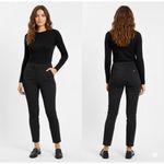 Love moschino Women's Classic Black Pants Back Pocket Heart Detail Size 8 Photo 1