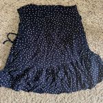 Francesca's Francesca’s Lex Polka Dot Side Ruched Mini Skirt Photo 1