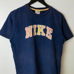 Nike Y2K 00s  T Shirt Classic Spellout Graphic Tee Cotton Short Sleeve Blue M Photo 9